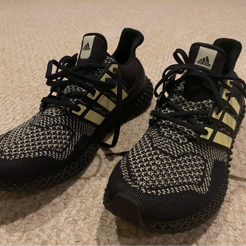Adidas Ultra 4D Black Almost Lime Size 12.5